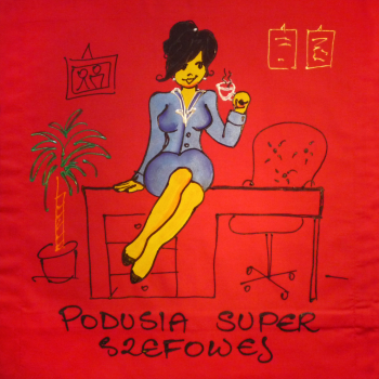 [Db31] Poduszka bawełniana Podusia Super Szefowej